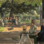 Restaurationsgarten in Leiden - 1900