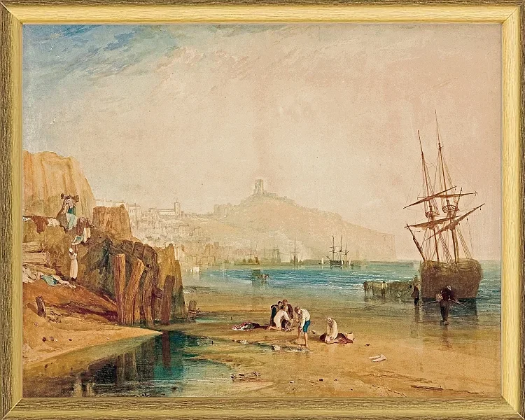 Stadt und Schloss von Scarborough - 1810