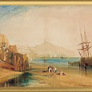 Stadt und Schloss von Scarborough - 1810