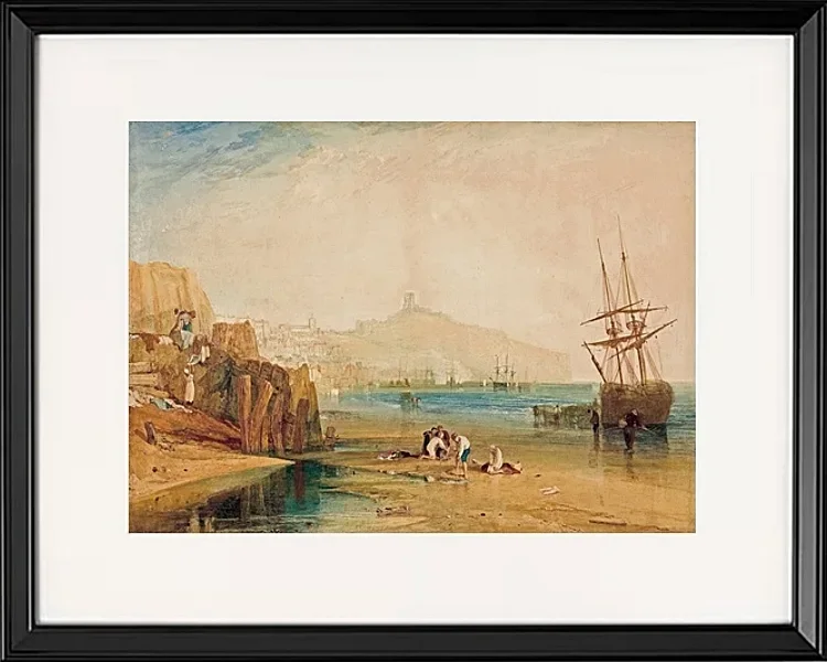 Stadt und Schloss von Scarborough - 1810