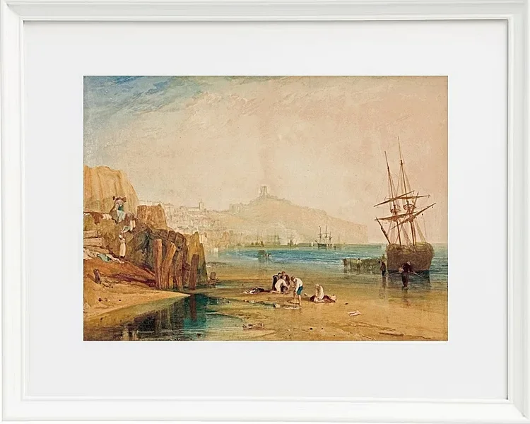 Stadt und Schloss von Scarborough - 1810