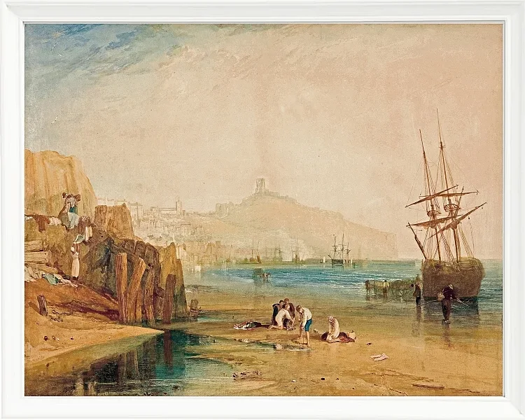 Stadt und Schloss von Scarborough - 1810