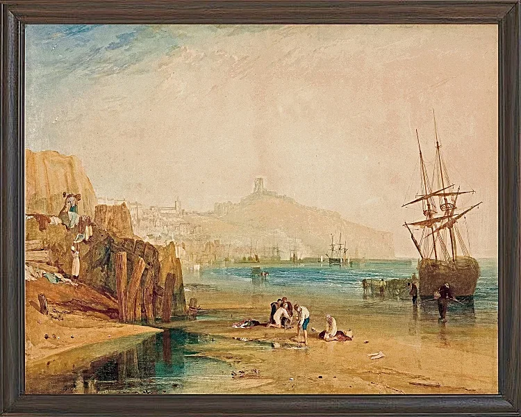 Stadt und Schloss von Scarborough - 1810