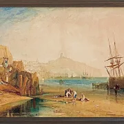 Stadt und Schloss von Scarborough - 1810