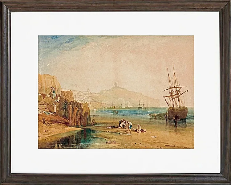 Stadt und Schloss von Scarborough - 1810