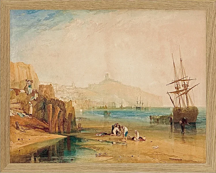 Stadt und Schloss von Scarborough - 1810