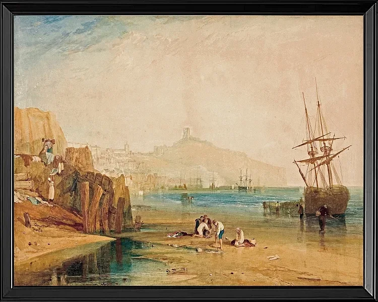 Stadt und Schloss von Scarborough - 1810