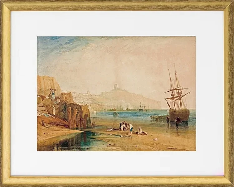 Stadt und Schloss von Scarborough - 1810