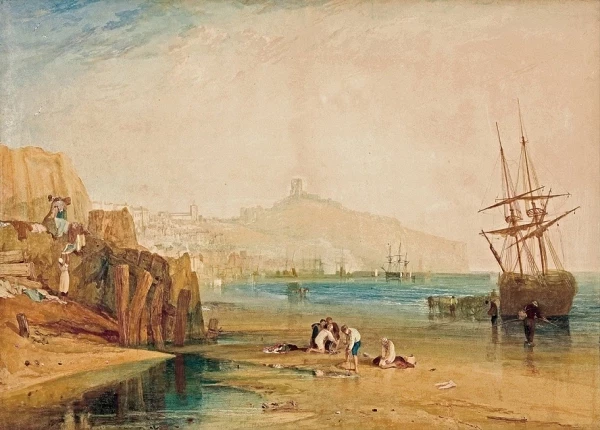 Stadt und Schloss von Scarborough – 1810