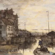 Stadtbild bei Nacht - 1847