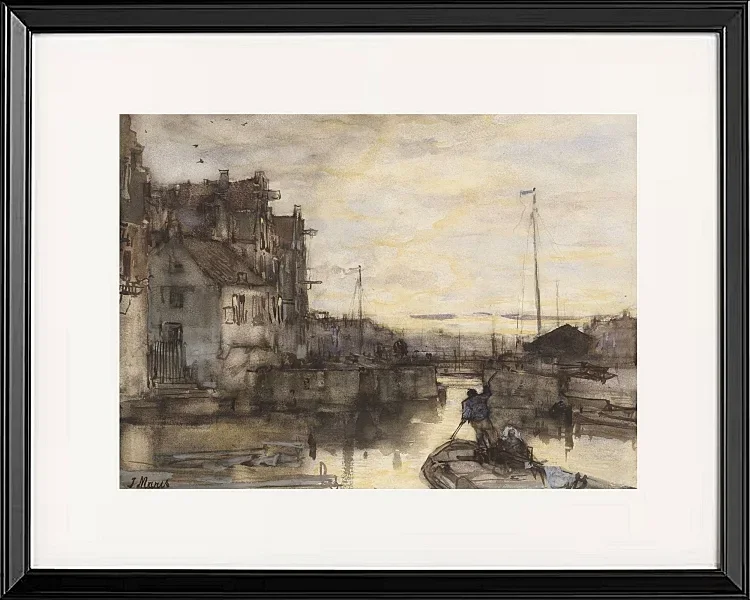 Stadtbild bei Nacht - 1847