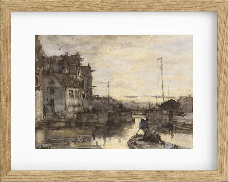 Stadtbild bei Nacht - 1847