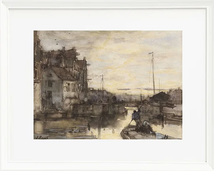 Stadtbild bei Nacht - 1847