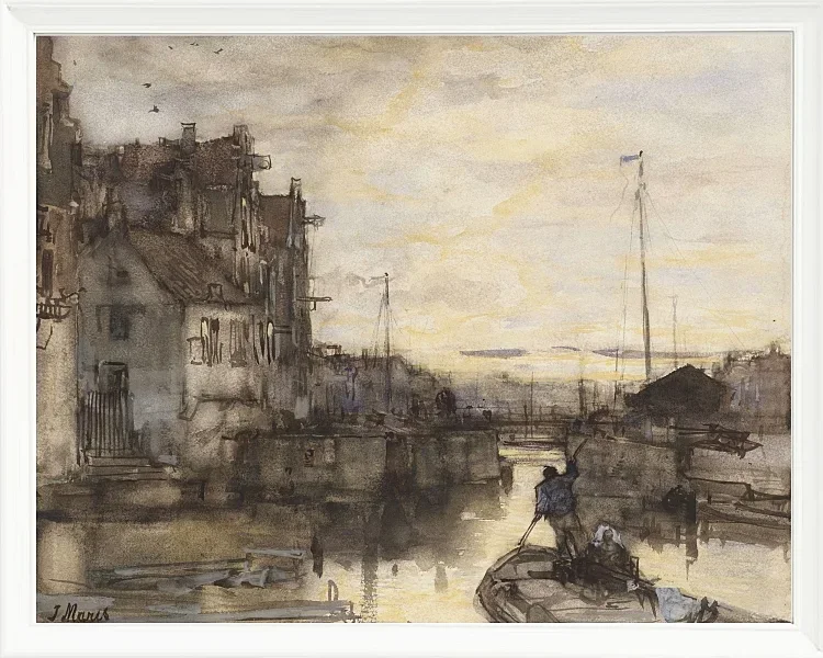 Stadtbild bei Nacht - 1847