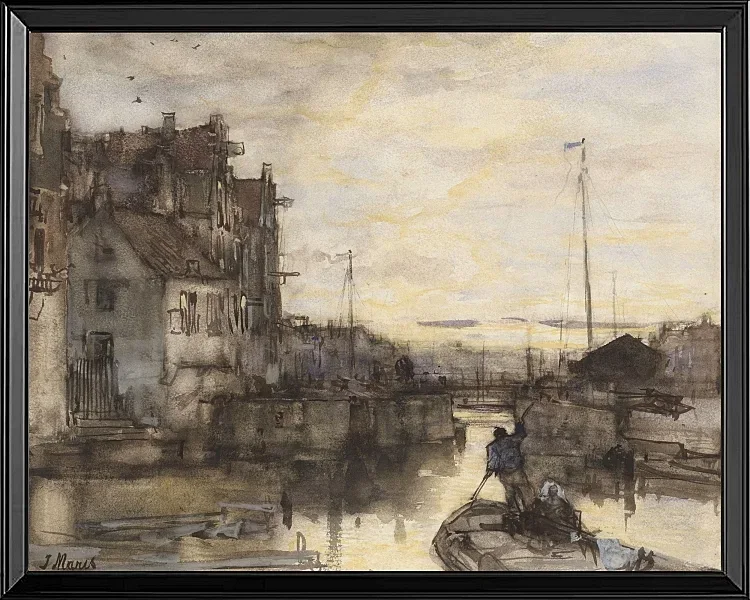 Stadtbild bei Nacht - 1847