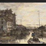 Stadtbild bei Nacht - 1847