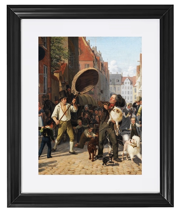 Street Scene in the Dog Days - 1832