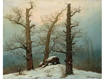 Steinhaufen im Schnee – 1827
