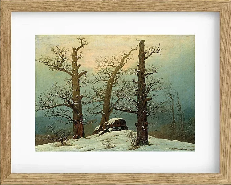 Steinhaufen im Schnee – 1827