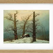 Steinhaufen im Schnee – 1827