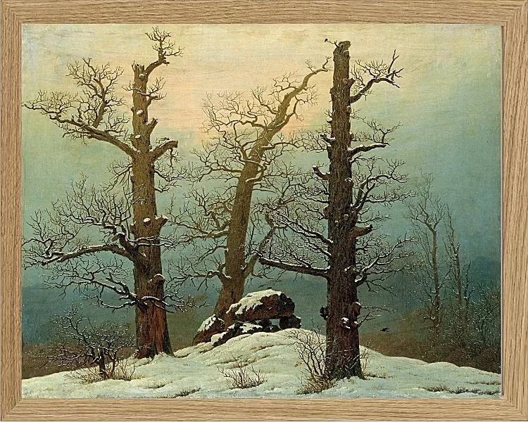 Steinhaufen im Schnee – 1827
