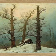 Steinhaufen im Schnee – 1827
