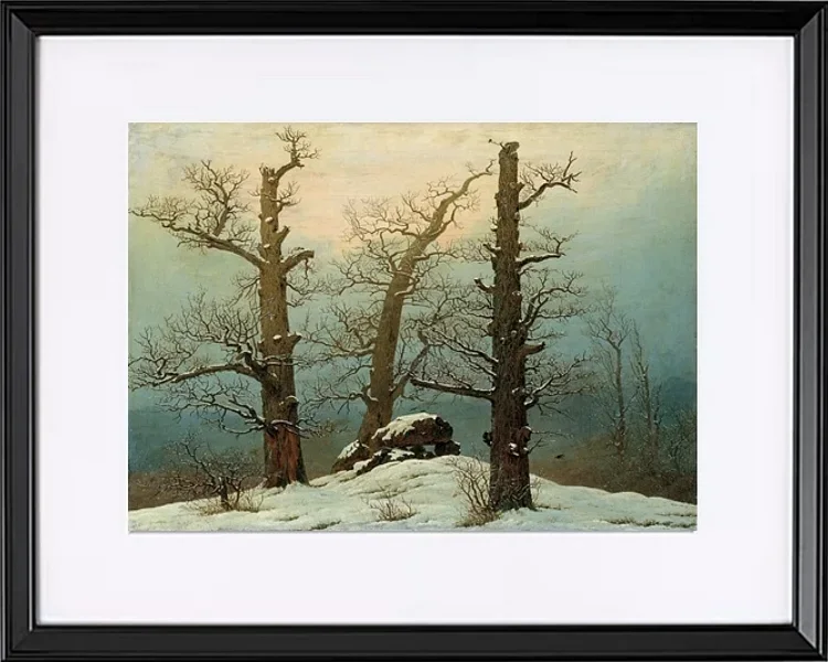 Steinhaufen im Schnee – 1827