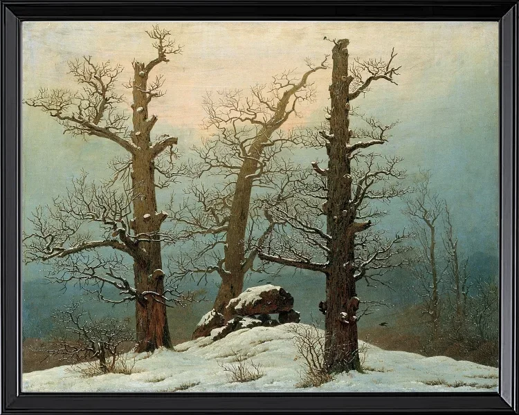 Steinhaufen im Schnee – 1827