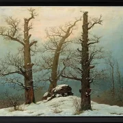Steinhaufen im Schnee – 1827