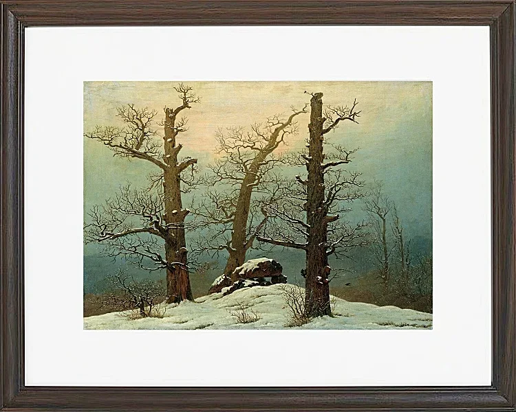 Steinhaufen im Schnee – 1827