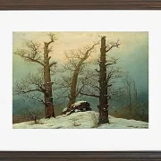 Steinhaufen im Schnee – 1827