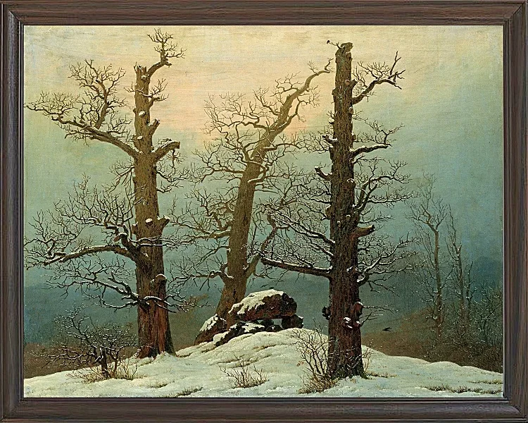 Steinhaufen im Schnee – 1827