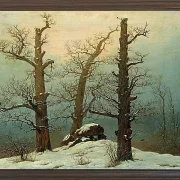 Steinhaufen im Schnee – 1827