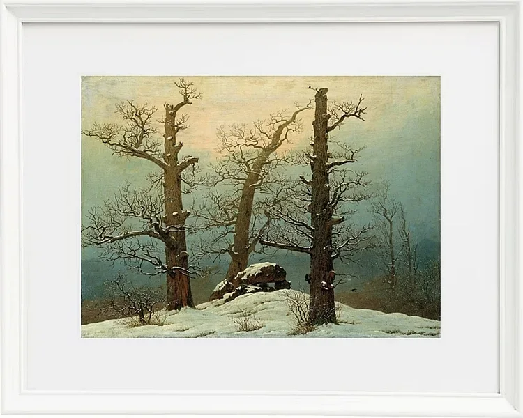 Steinhaufen im Schnee – 1827