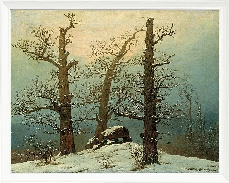 Steinhaufen im Schnee – 1827