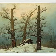 Steinhaufen im Schnee – 1827