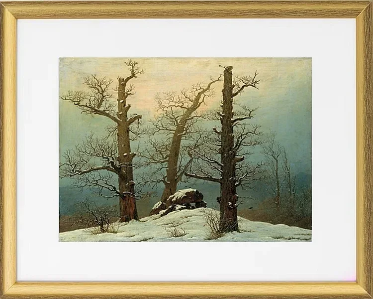 Steinhaufen im Schnee – 1827