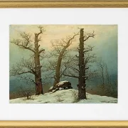 Steinhaufen im Schnee – 1827