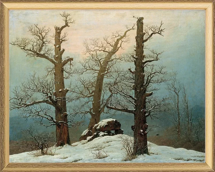 Steinhaufen im Schnee – 1827