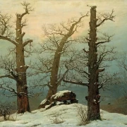 Steinhaufen im Schnee – 1827