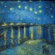 Sternennacht über der Rhone - 1888