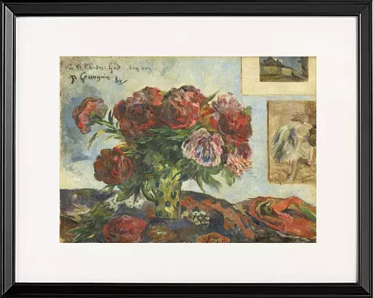 Stilleben mit Pfingstrosen - 1884