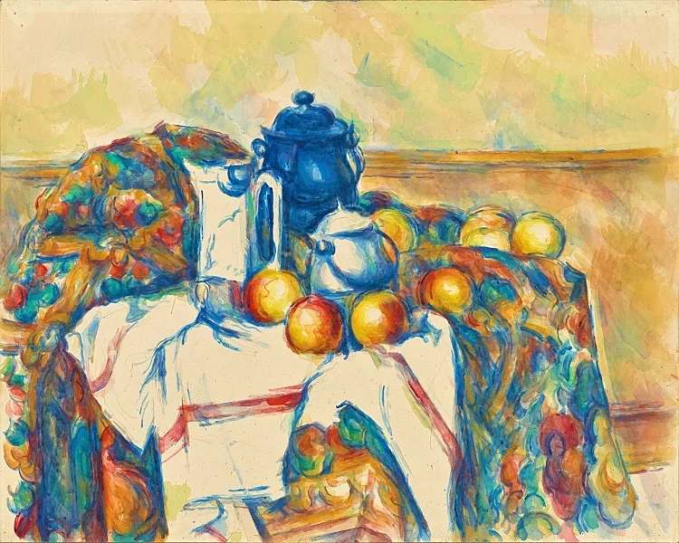 Stilleben med blå gryde - 1900