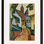 Straße mit Kirche in Kandern - 1911