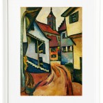 Straße mit Kirche in Kandern - 1911