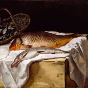 Stillleben mit Fisch - 1866