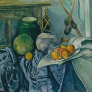 Stilleben med en ingefærkrukke og auberginer - 1893