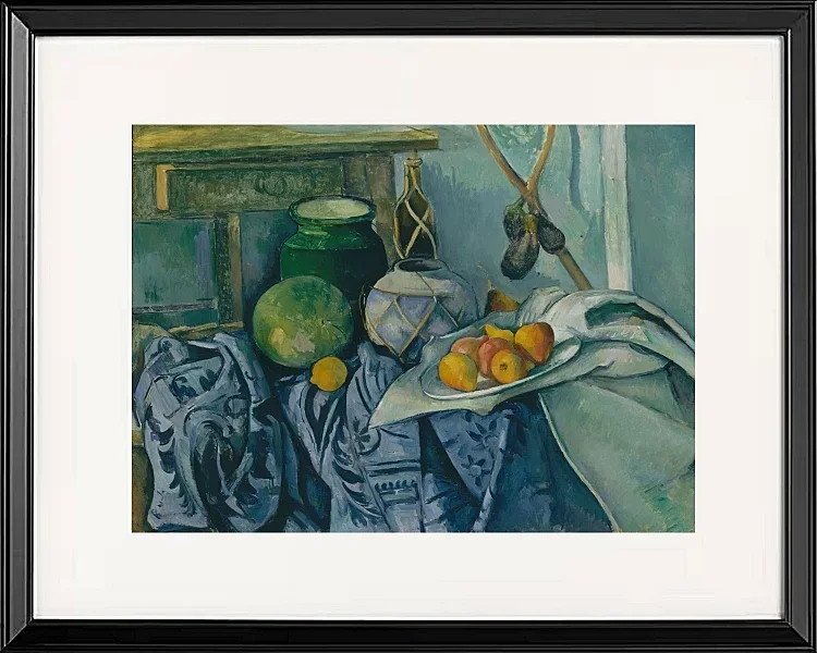 Stilleben med en ingefærkrukke og auberginer - 1893