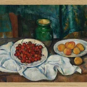 Stilleben med kirsebær og ferskner - 1885