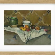 Stilleben med krukke, kop og æbler - 1877